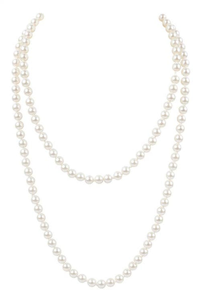 2 String Pearl Beads Necklace