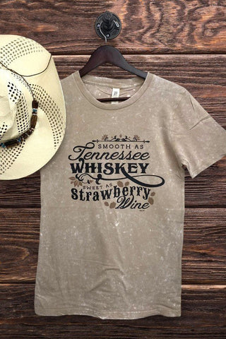 Smooth as Tennessee Whiskey Mineral Wash Tee