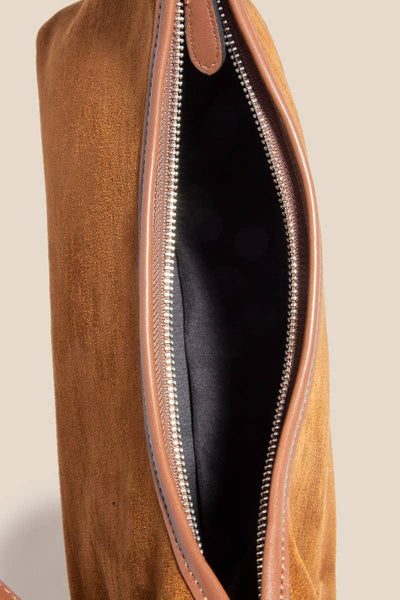 Classic Faux Suede Hand Bag