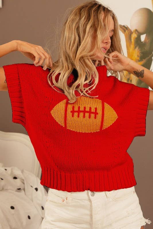 Game Day Sweater in Red