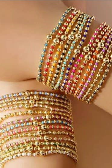 Boho Beaded Stretch Bracelet