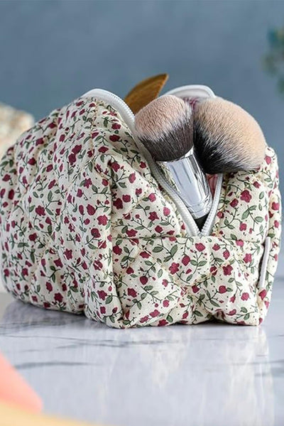Quilted Makeup Bag