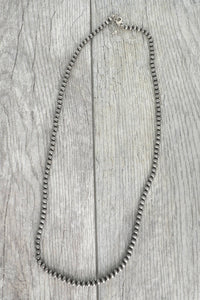 28" Western Navajo Pearl Beaded Long Necklace