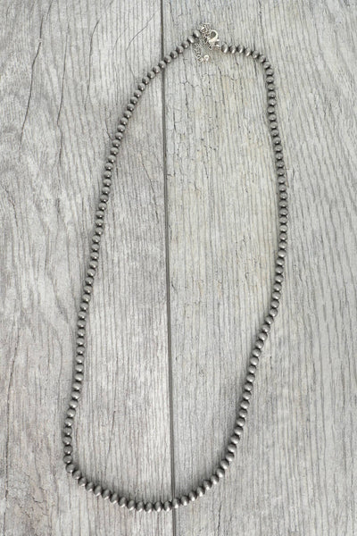 28" Western Navajo Pearl Beaded Long Necklace
