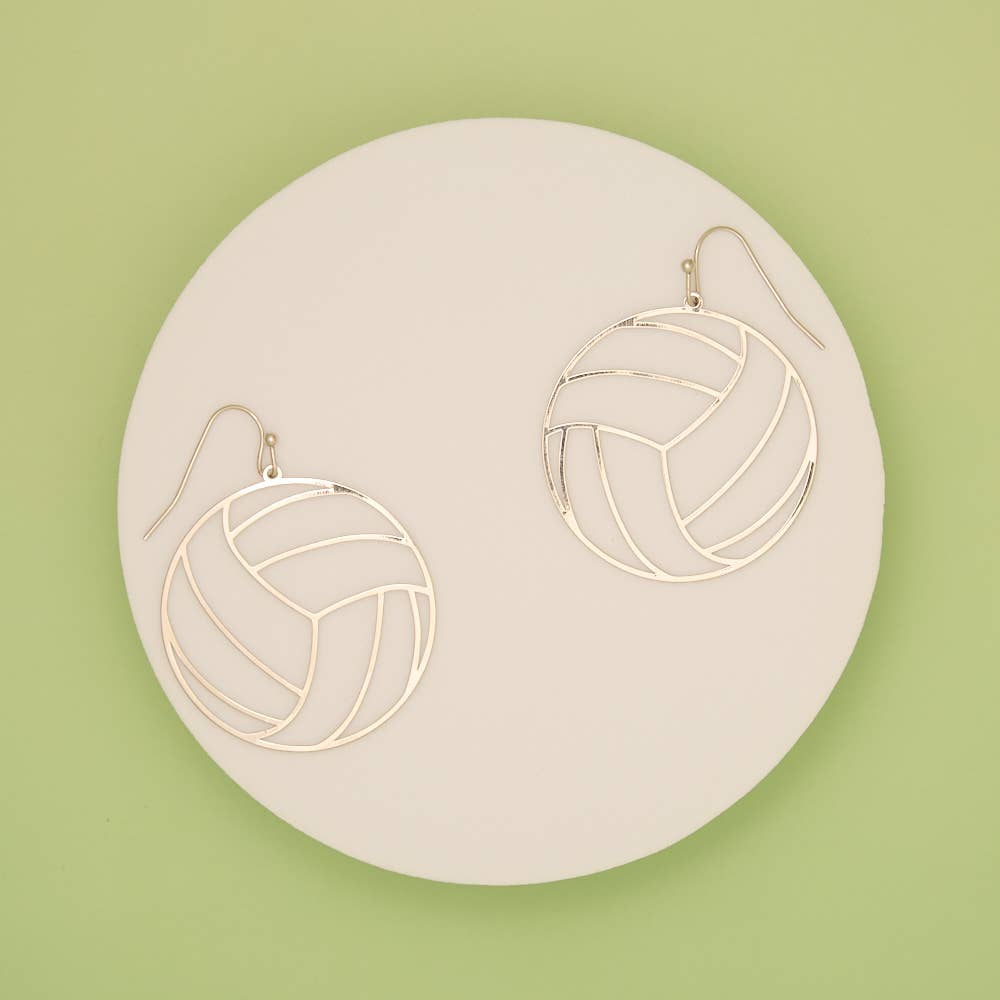 Gameday Volleyball Cutout Dangle Earrings