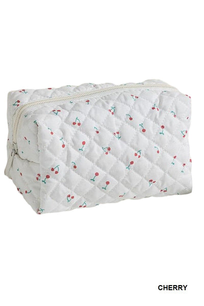 Quilted Makeup Bag