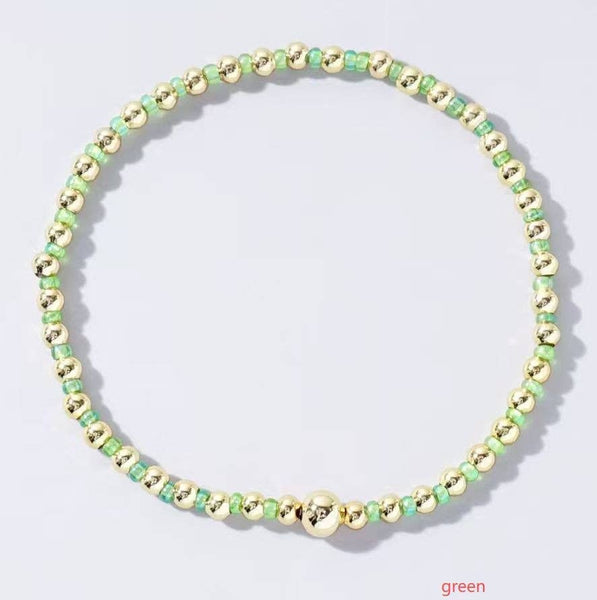 Boho Beaded Stretch Bracelet