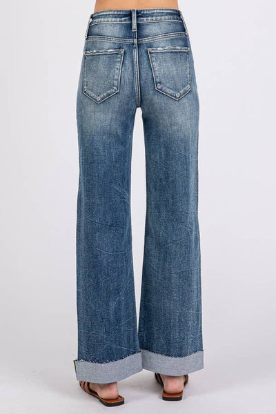 Petra Cuffed Wide Leg Jean