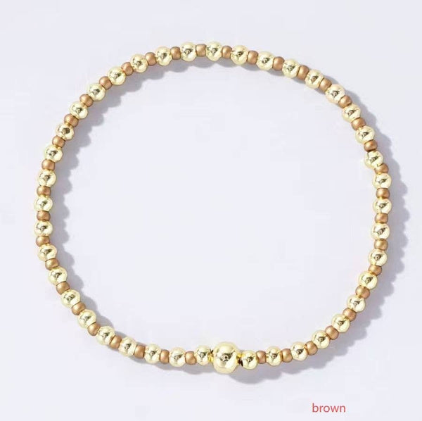 Boho Beaded Stretch Bracelet
