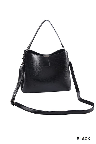 Vegan Leather Bucket Bag