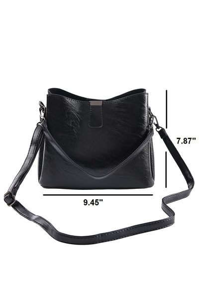 Vegan Leather Bucket Bag