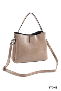 Vegan Leather Bucket Bag