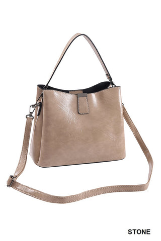 Vegan Leather Bucket Bag