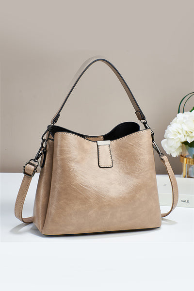 Vegan Leather Bucket Bag
