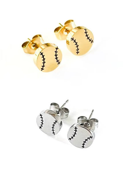 Baseball or Softball Stud Earrings