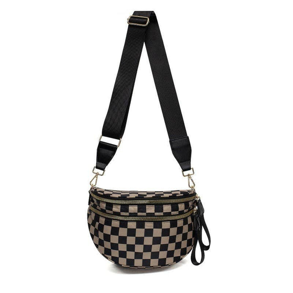 Checkered Crossbody Sling Bum Bag