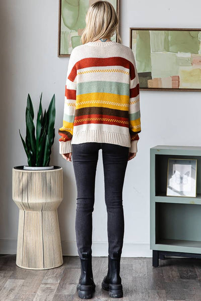 Striped Knit Sweater