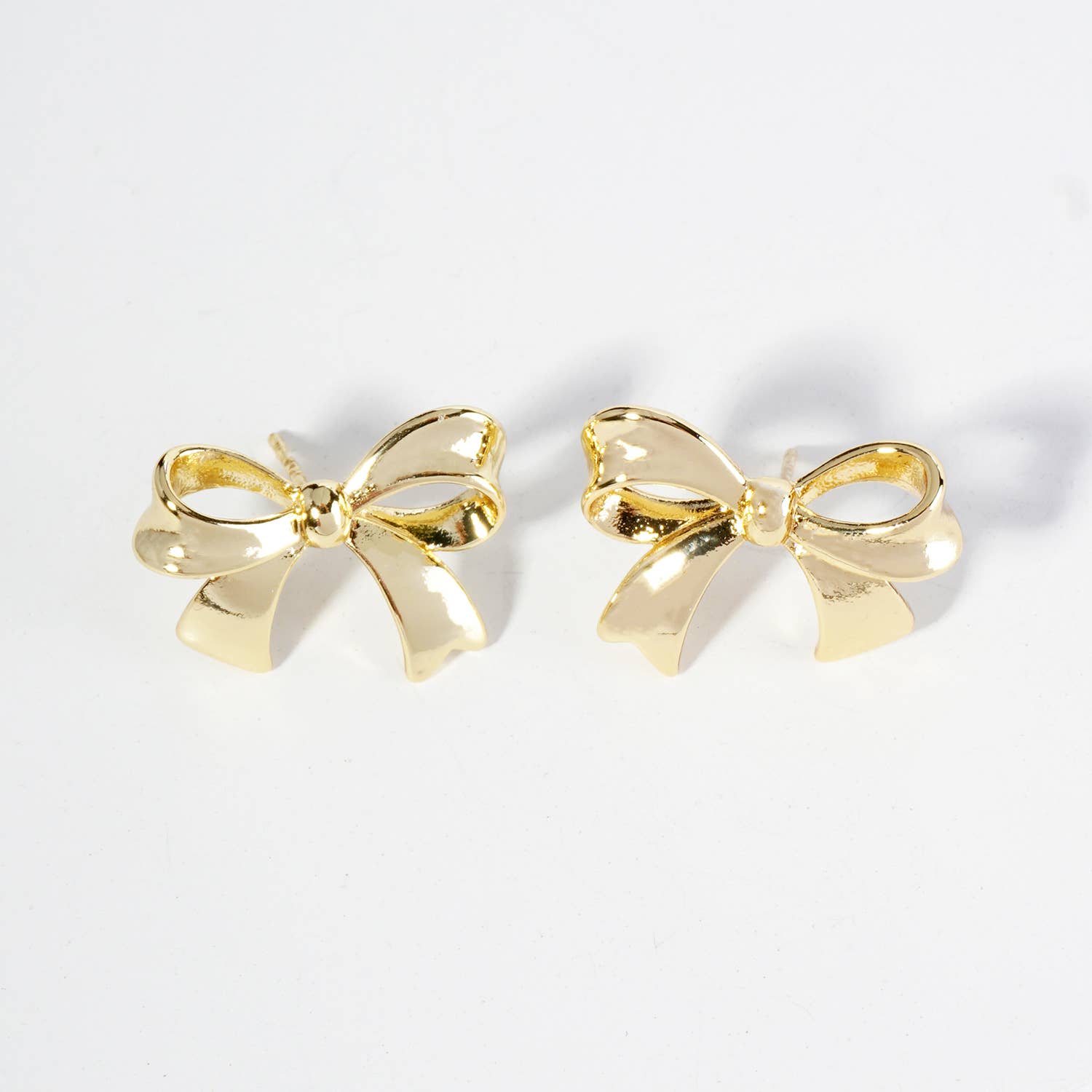Ribbon Bow Stud Earrings