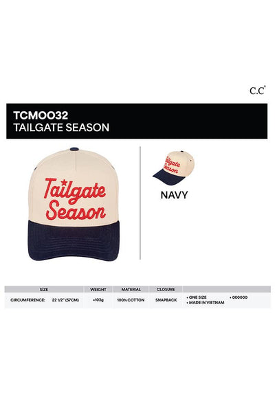 C.C. Tailgate Season Embroidered Trucker Cap