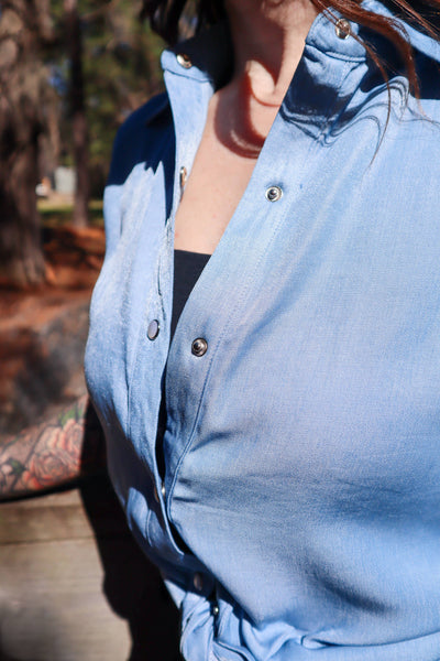 Back 40 Chambray Western Yoke Button Up