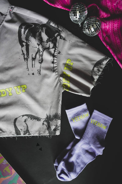 Giddy Up Crop Button Down