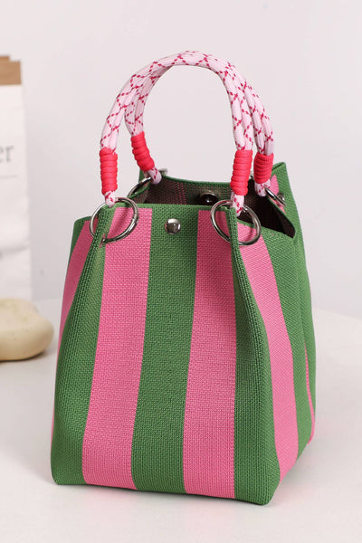 Striped Boho Style Handbag