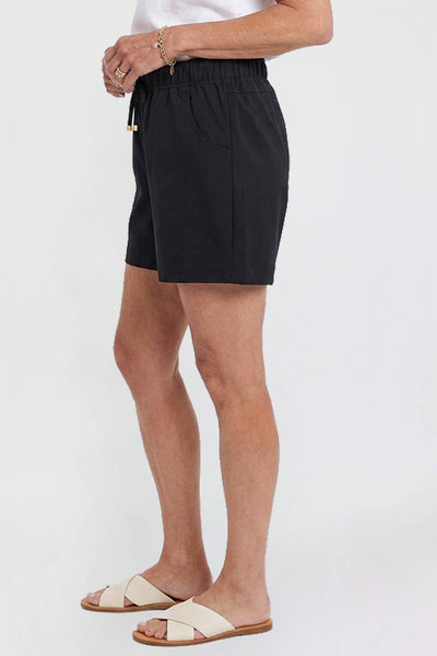 Resort Wear Shorts with Pockets in Black