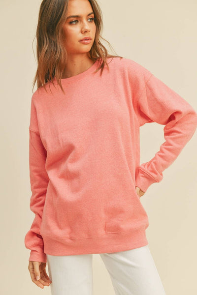 Comfort Crewneck Sweatshirt in Tea Rose Pink