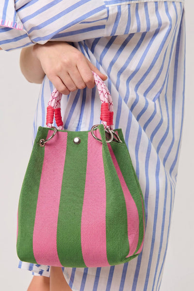 Striped Boho Style Handbag