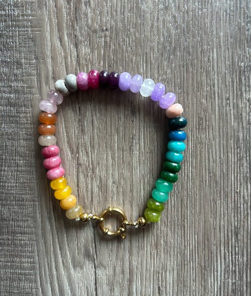 Natural Stone Multi Color Bracelet