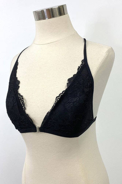 Criss Cross Racerback Lace Bralette