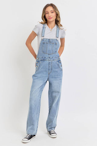 Relaxed Fit Denim Overalls