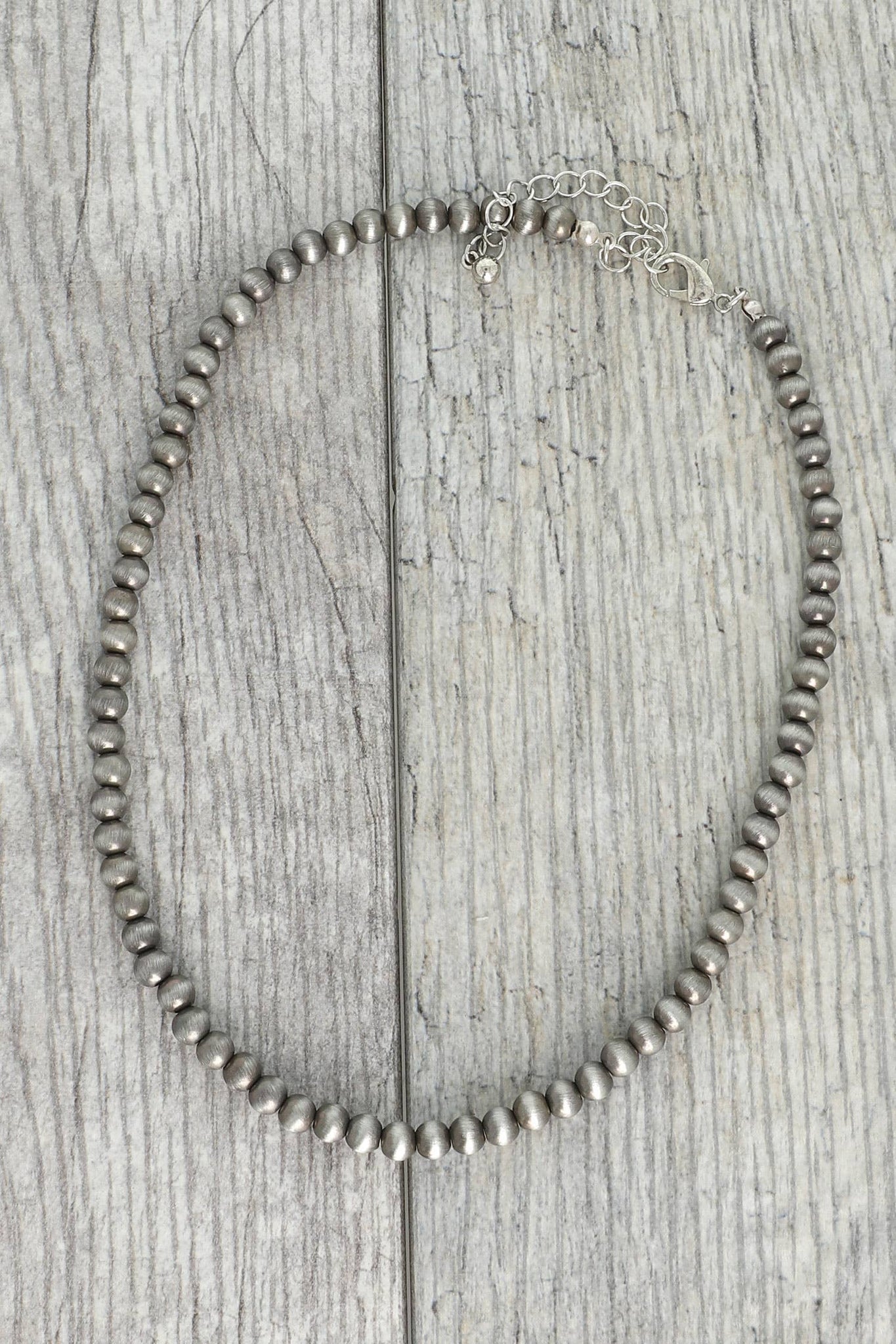 16"-19" Western Navajo Pearl Beaded Collar Necklace