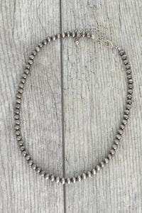 16"-19" Western Navajo Pearl Beaded Collar Necklace