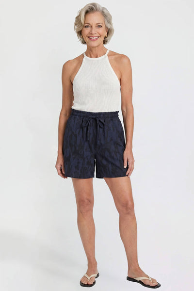 Resort Wear Shorts with Pockets in Black