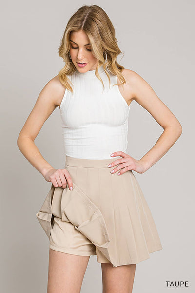 Pleat Detailed Skort