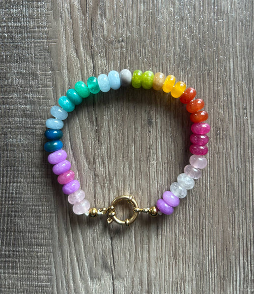 Natural Stone Multi Color Bracelet
