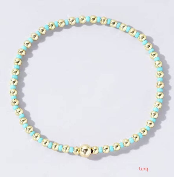 Boho Beaded Stretch Bracelet