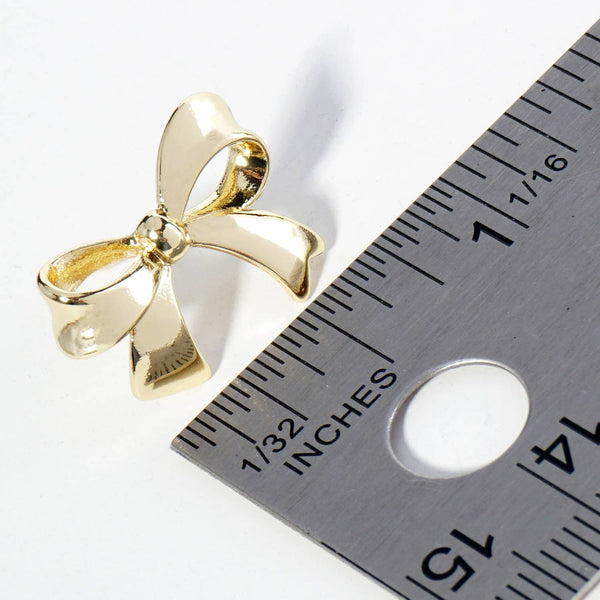 Ribbon Bow Stud Earrings