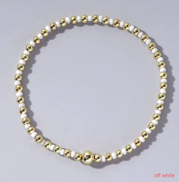 Boho Beaded Stretch Bracelet