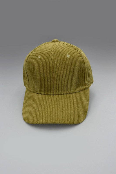 PLAIN CORDUROY BASEBALL CAP | 40CP016