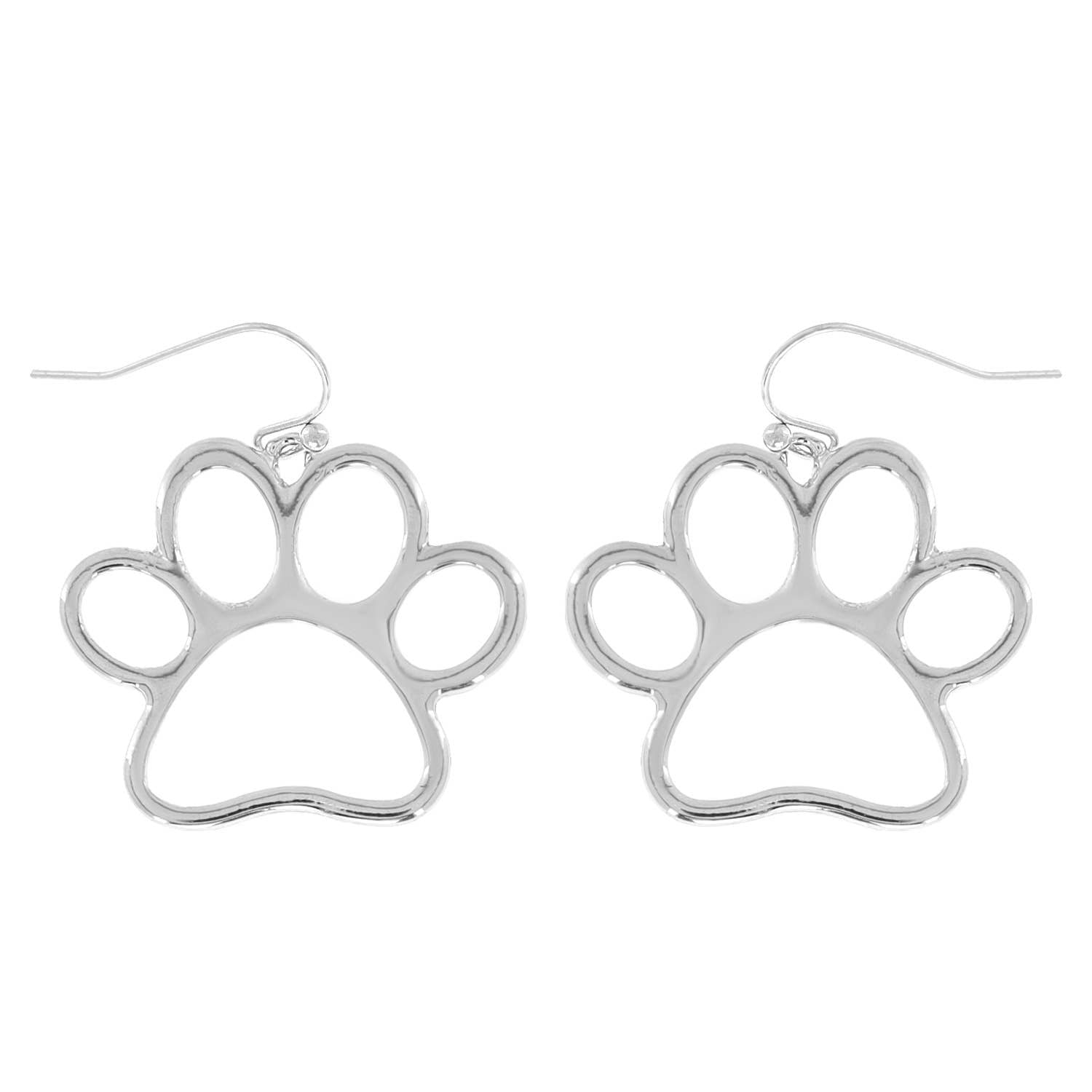 Paw Print Drop Earrings