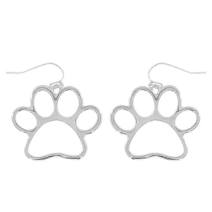 Paw Print Drop Earrings