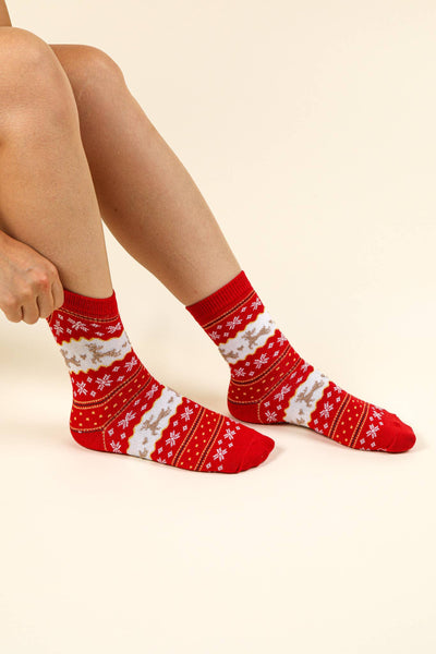 Christmas Graphic Crew Socks