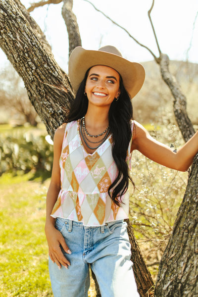 Preppy Pony Ruffle Tank