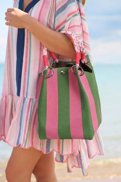 Striped Boho Style Handbag