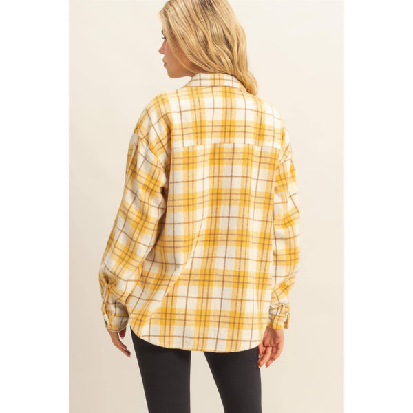 Collared Plaid Shacket