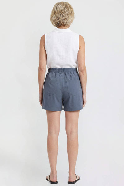 Resort Wear Shorts with Pockets in Denim Grey