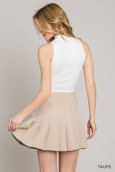 Pleat Detailed Skort