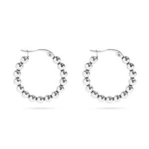 Hypoallergenic Circle Ball Hoop Earrings